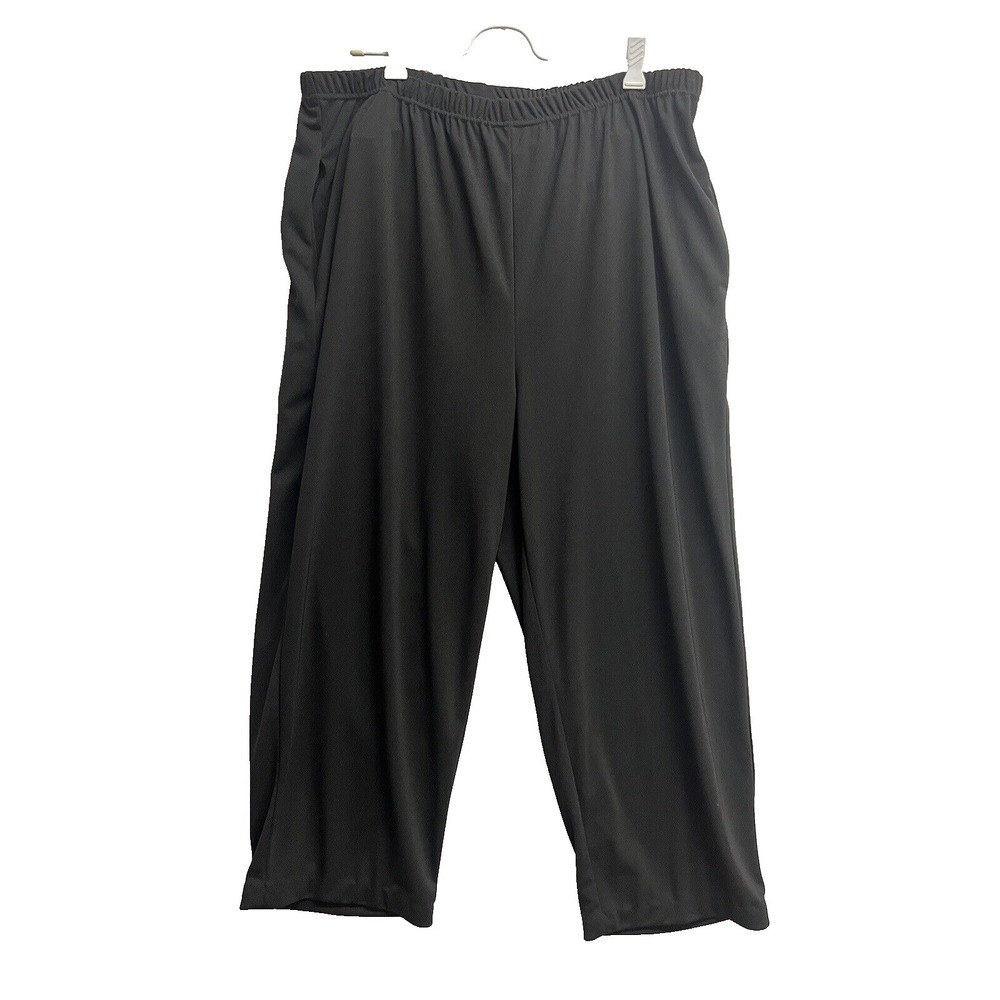 Anthony Slinky Black Stretch‎ Elastic Waist Pull On Pants sz 1X